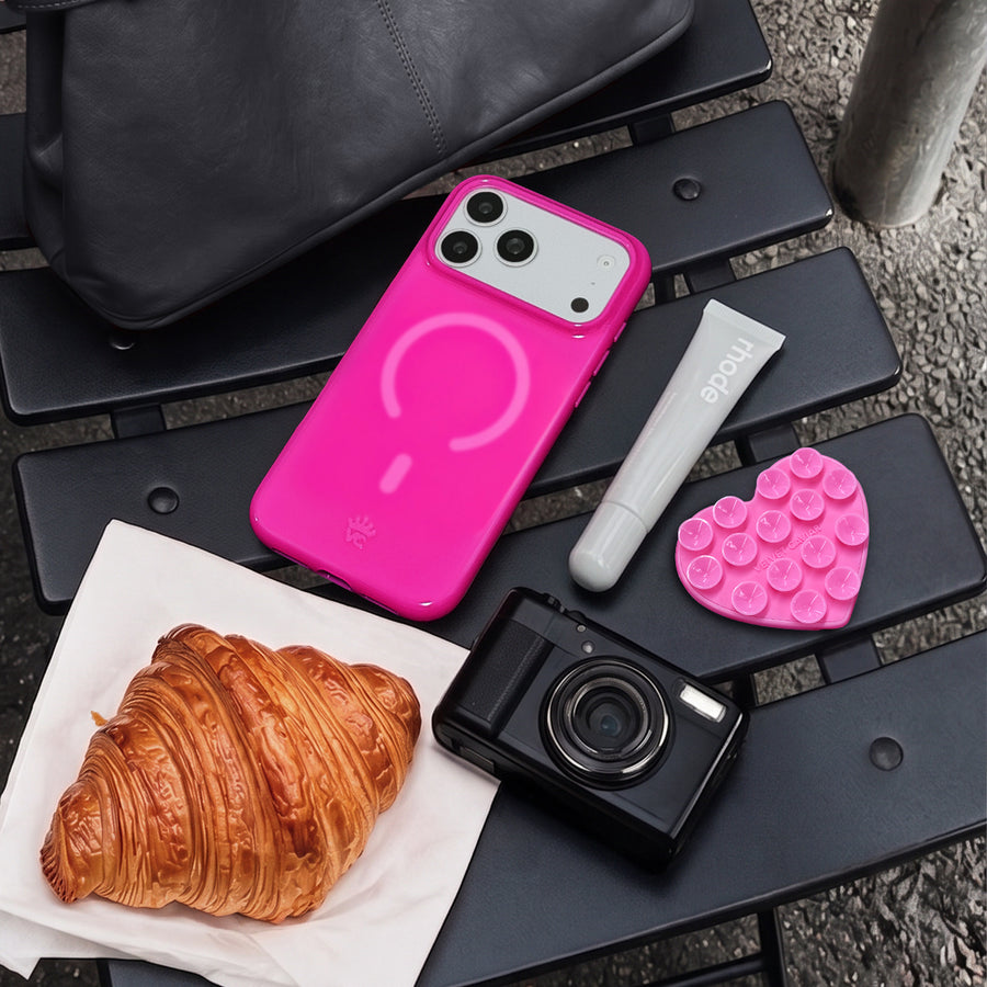 Pink Sapphire Jelly iPhone Case lifestyle
