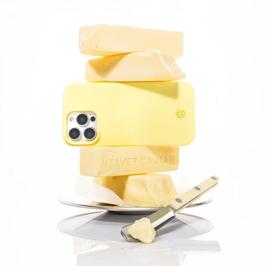 Butter Yellow iPhone Case lifestyle