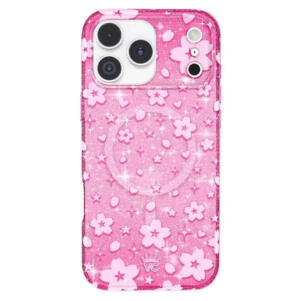 Cherry Blossom Glitter iPhone Case