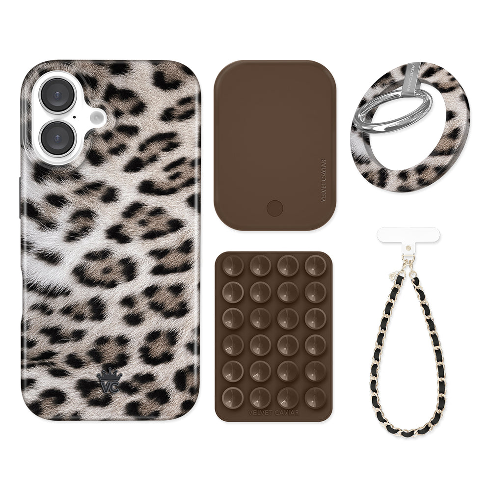Arctic Leopard iPhone Bundle Set - Grip for iPhone 16 - image 1