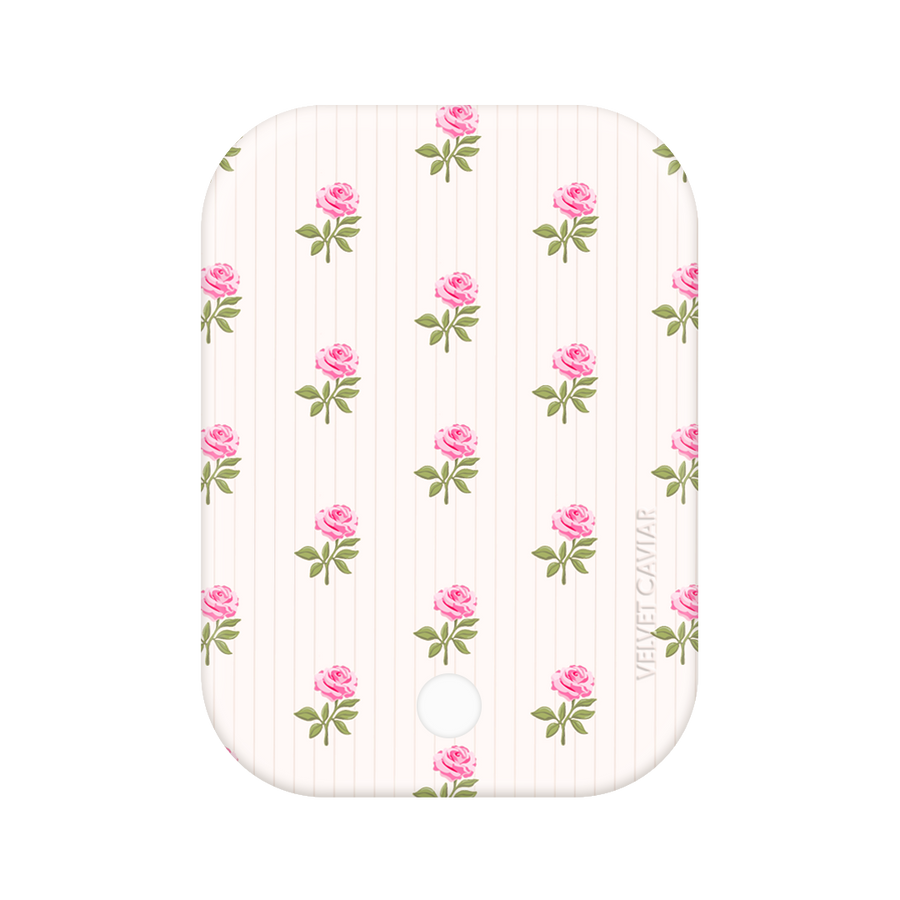 Pink Peony Floral Portable MagSafe Charger Power Pack