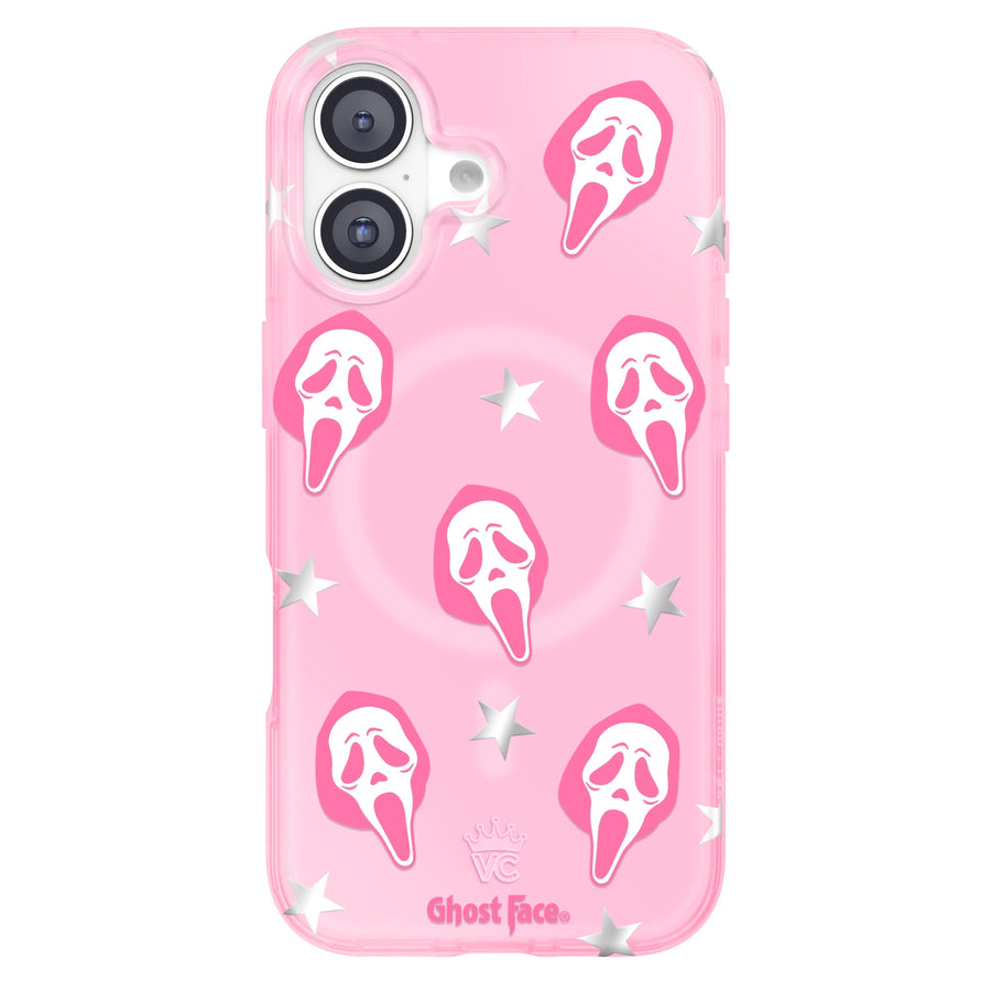 Ghost Face Call Me Pink iPhone Case
