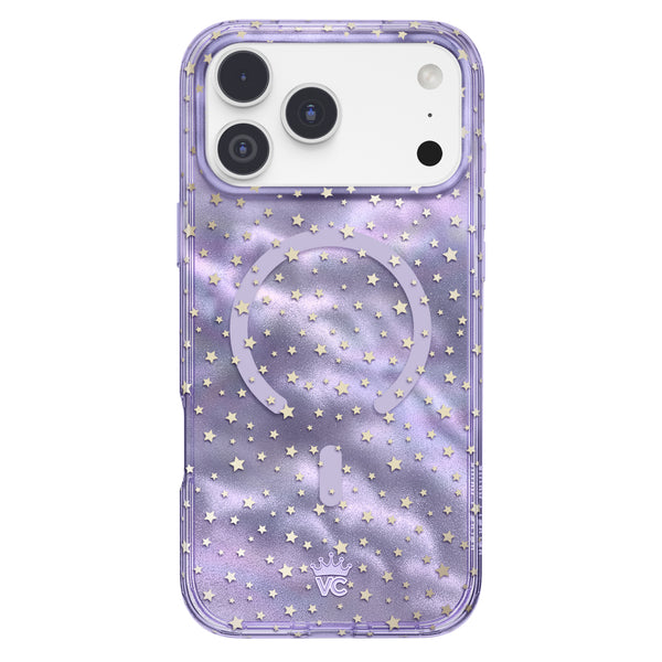 Lilac Celestial Stars iPhone Case