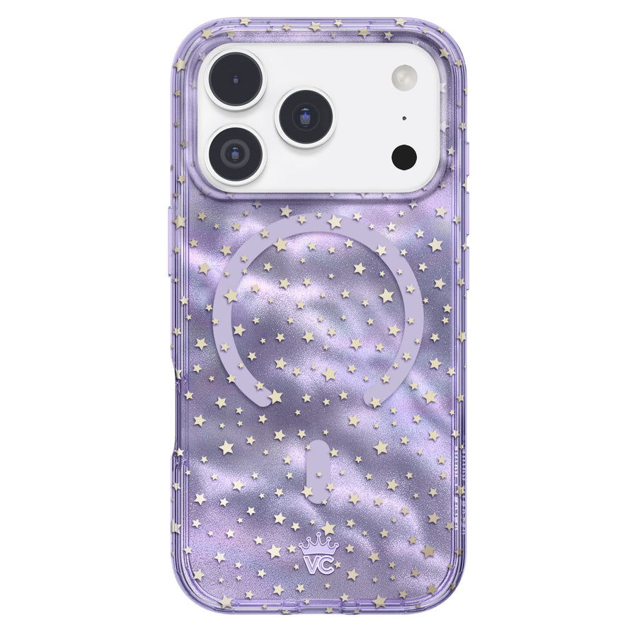 Lilac Celestial Stars iPhone Case