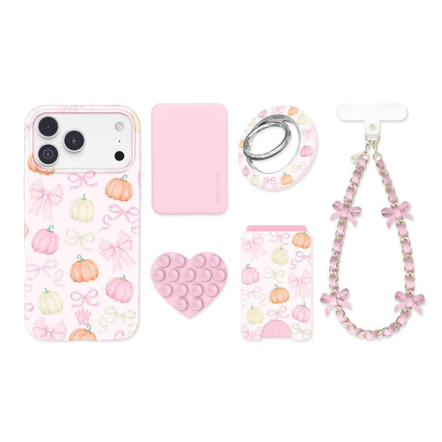 Pink Pumpkin Princess iPhone Bundle Set