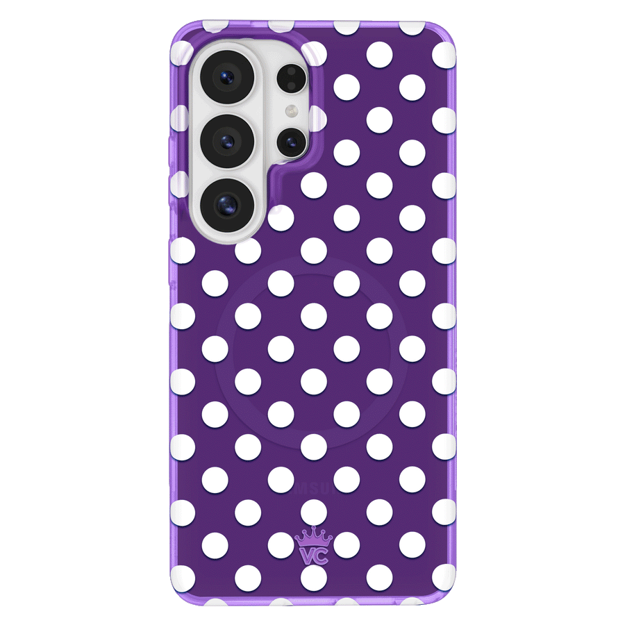 Violet Glow Polka Dot Samsung Case