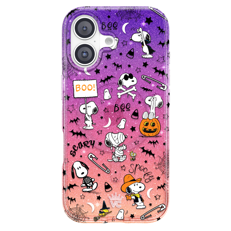 Snoopy Spooky Glitter iPhone Case