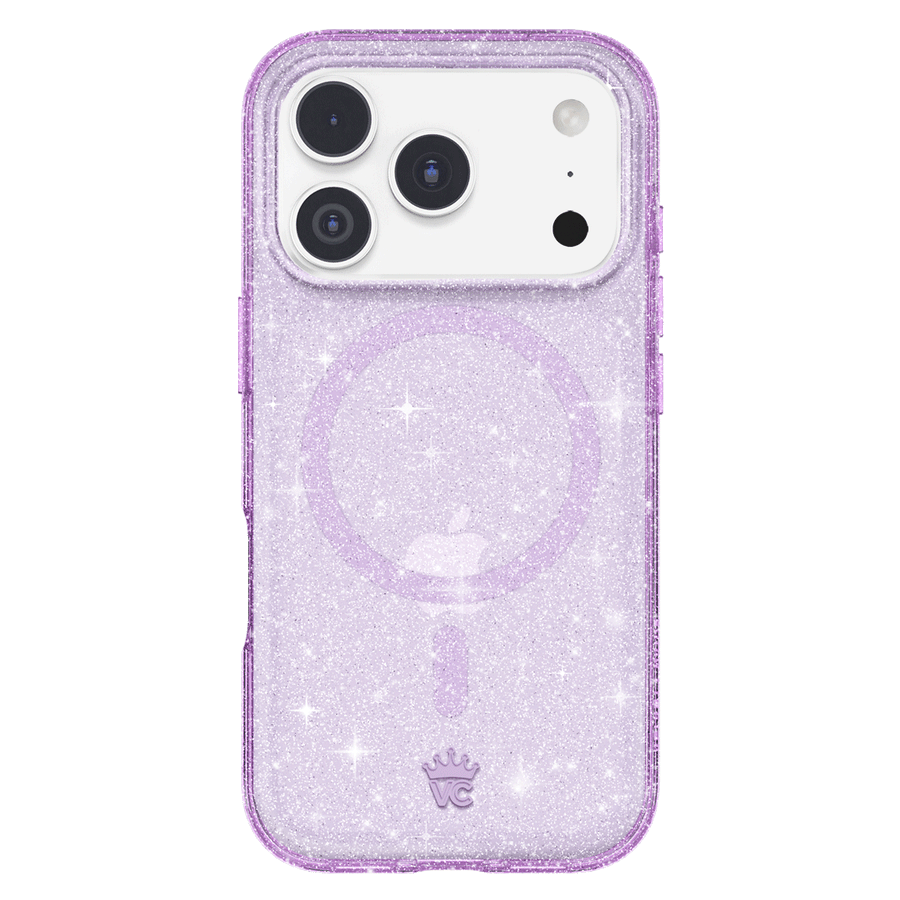 Lilac Stardust Glitter iPhone Case