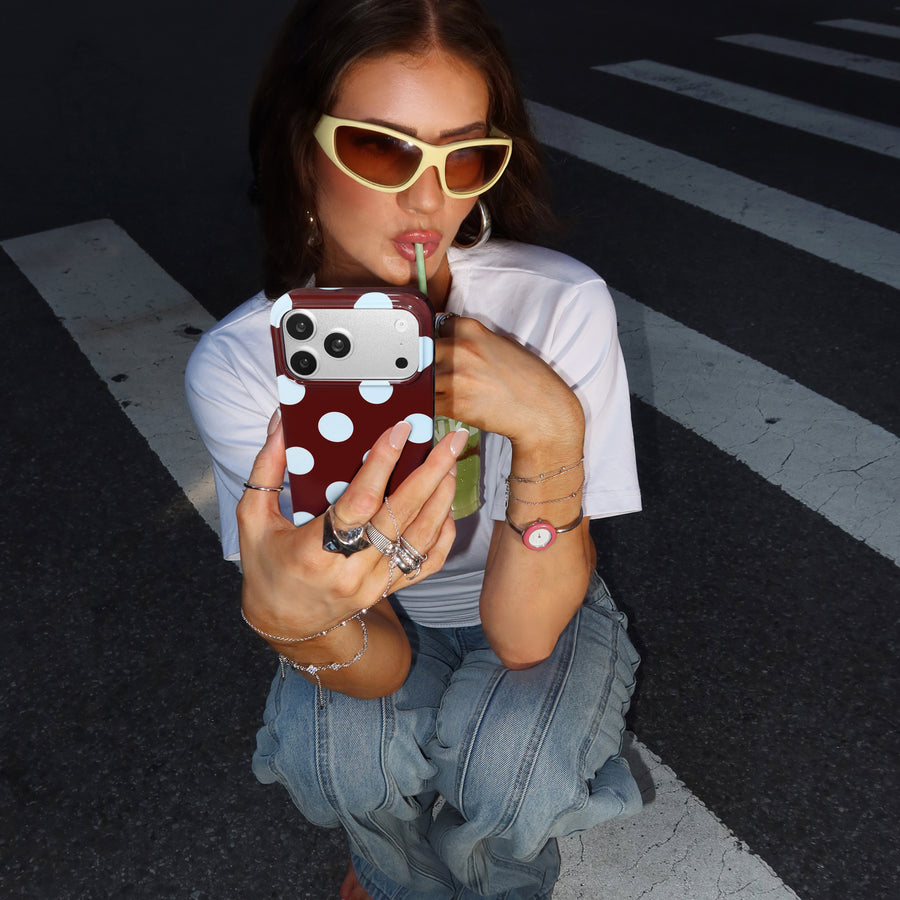 Coco Polka Dot iPhone Case lifestyle
