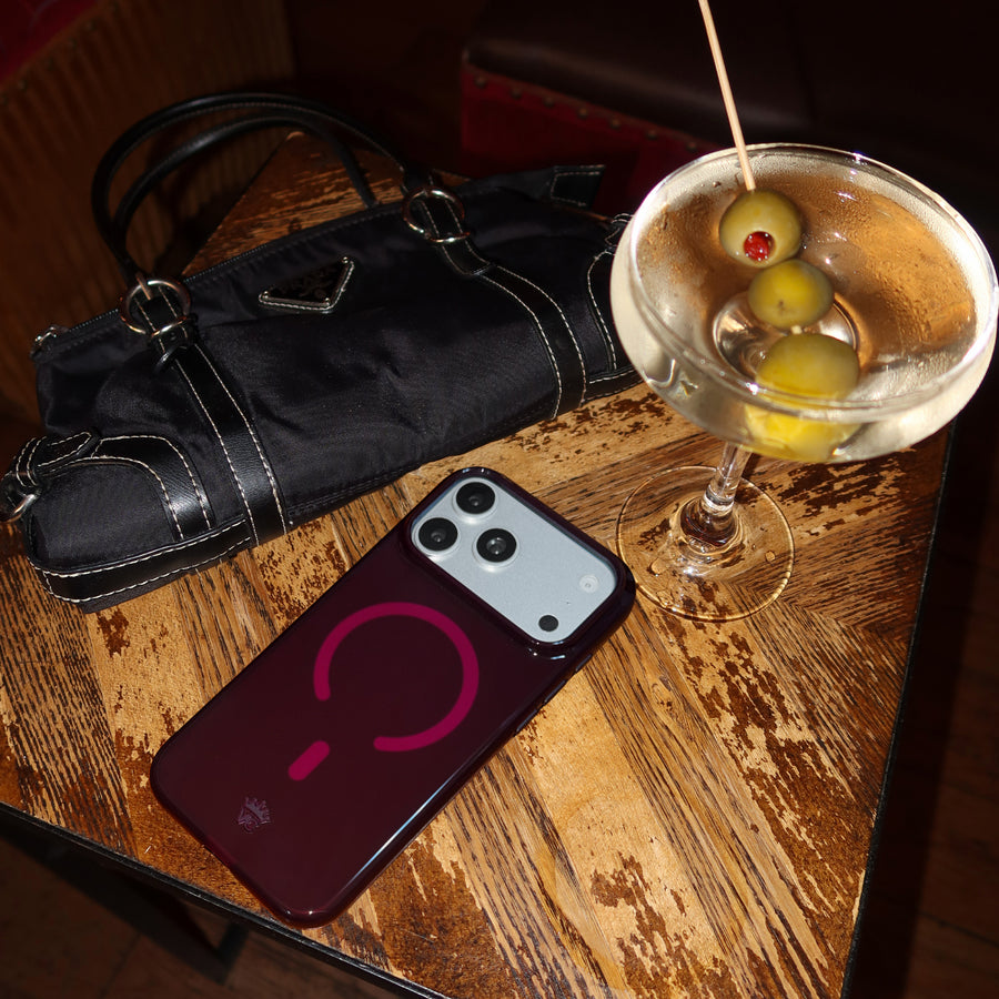 Burgundy 1990 Jelly iPhone Case lifestyle