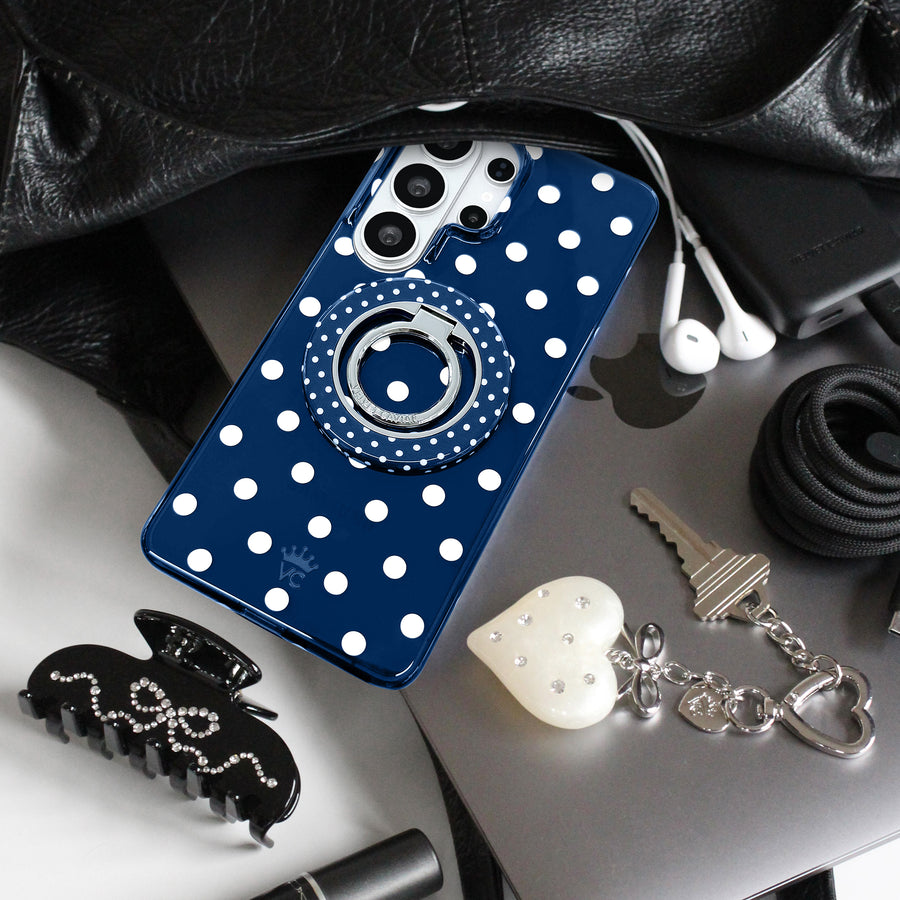 Midnight Polka Dot Samsung Case lifestyle