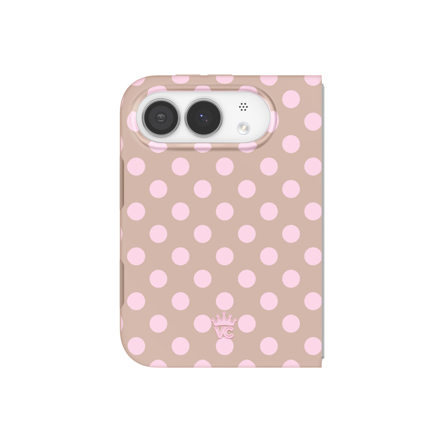 Brown Sugar Polka Dot iPhone Case