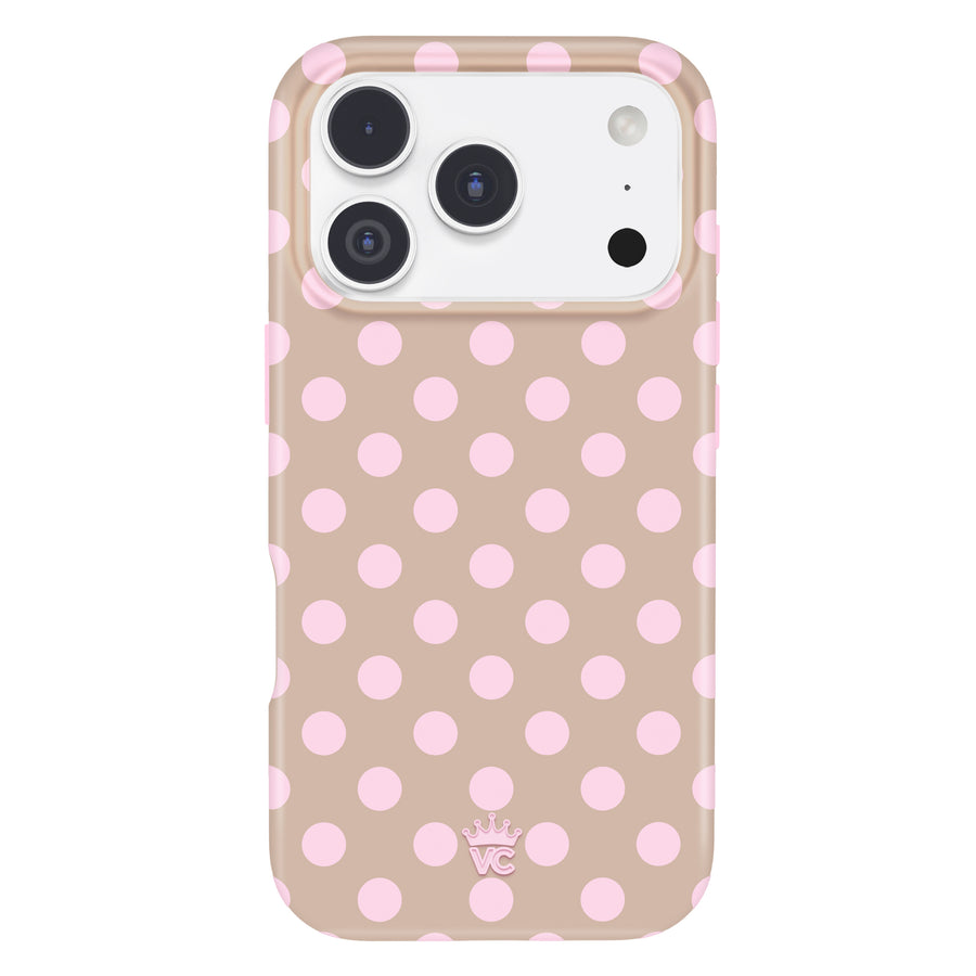 Brown Sugar Polka Dot iPhone Case
