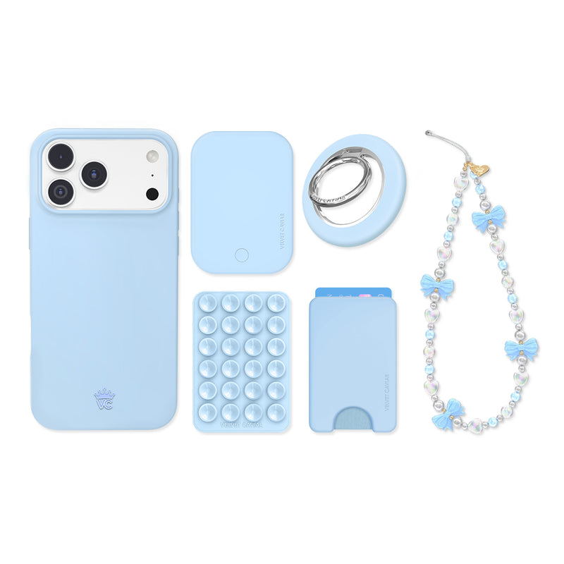 Cotton Candy Blue iPhone Bundle Set