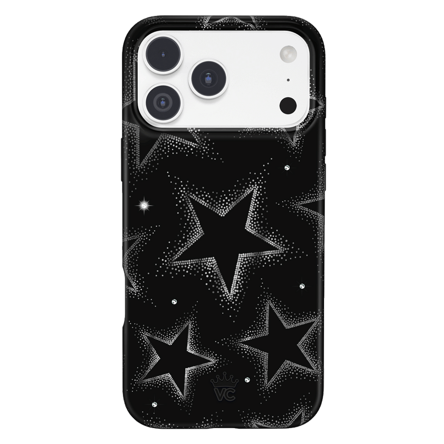 Crystal Chrome Stars iPhone Case