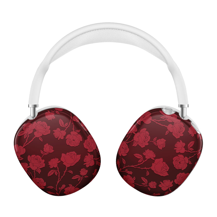 Dark Cherry Floral AirPod Max Case