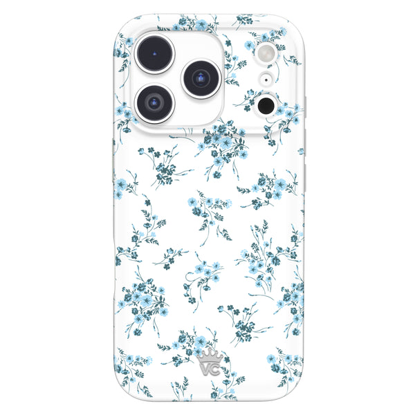 French Blue Floral iPhone Case