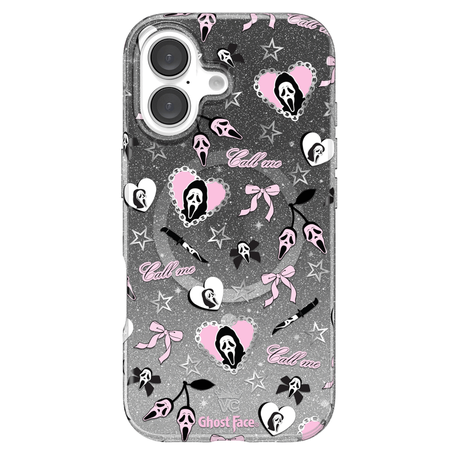 Ghost Face Goth Glitter iPhone Case