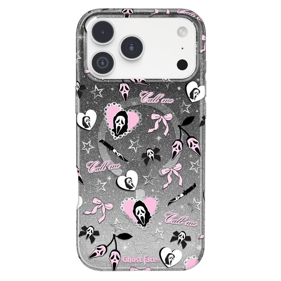 Ghost Face Goth Glitter iPhone Case