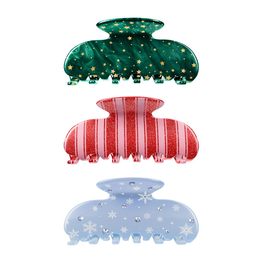 Festive Fantasy Hair Clip Bundle