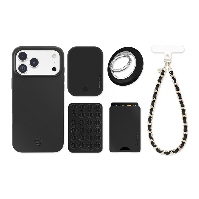 Just Black iPhone Bundle Set