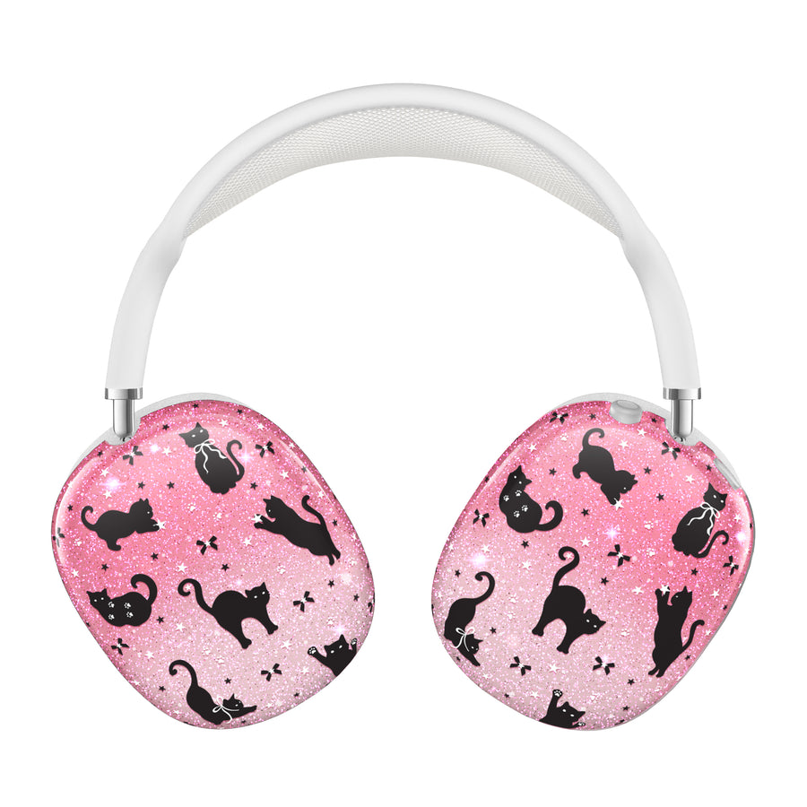 Lucky Kittens Glitter AirPod Max Case