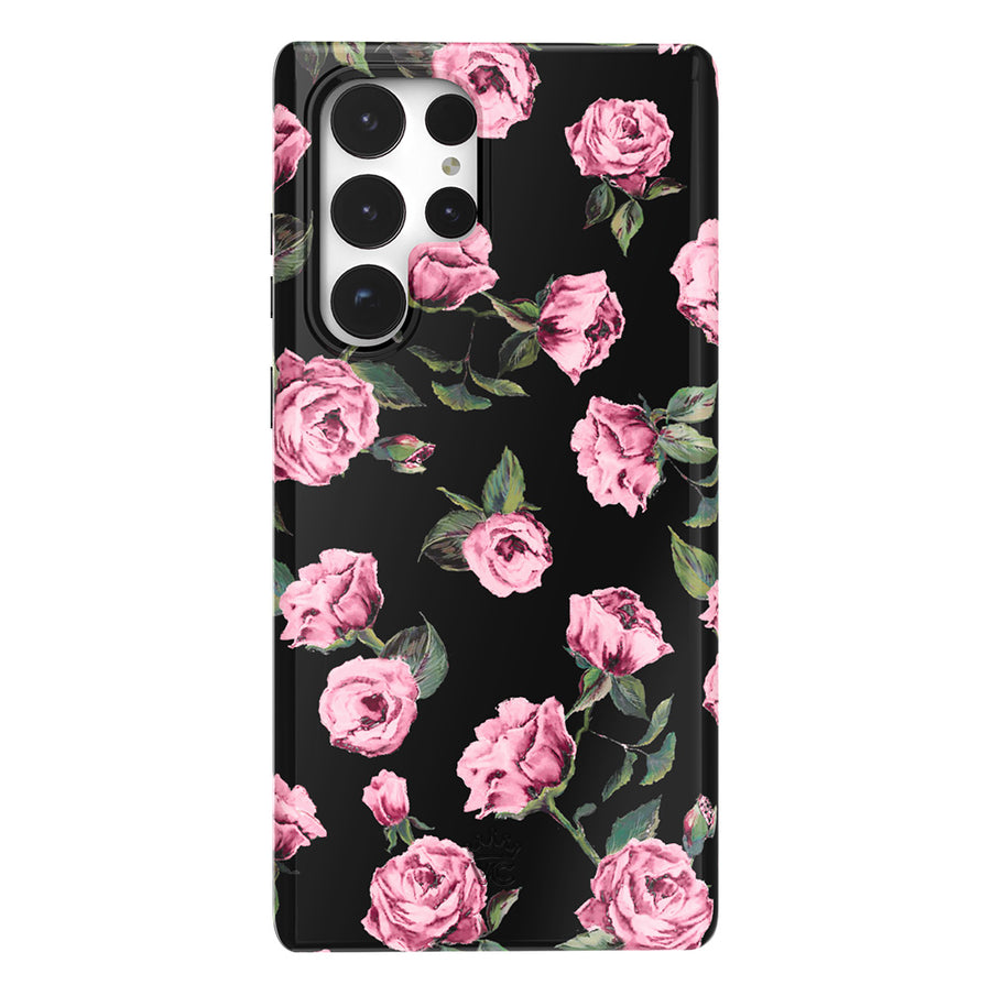 Pink Rose Floral Samsung Case