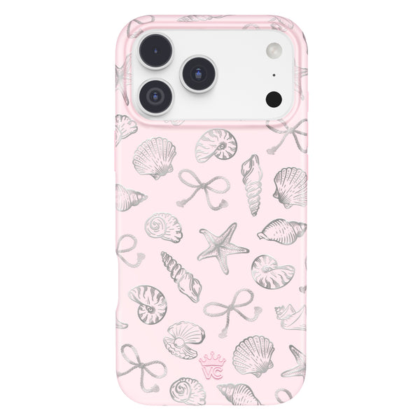 Pink Coastal Seashells iPhone Case