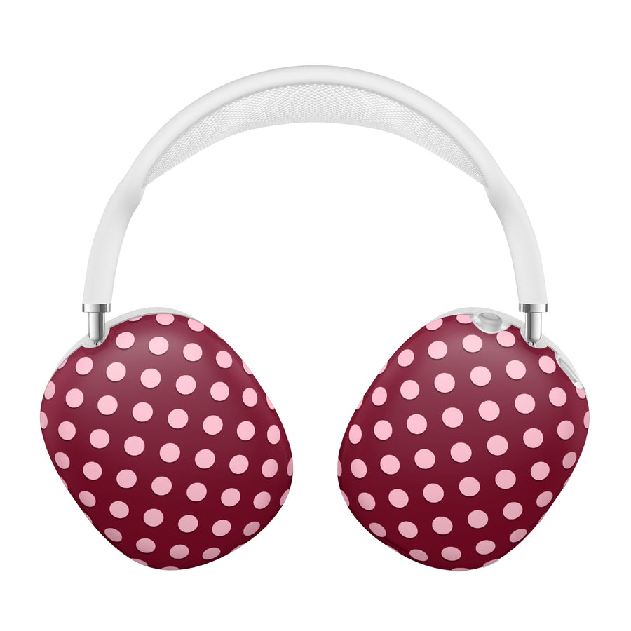 Raspberry Polka Dots AirPod Max Case