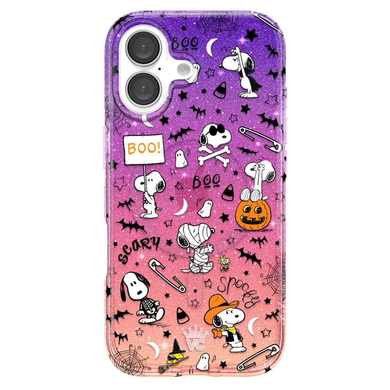 Snoopy Spooky Glitter iPhone Case