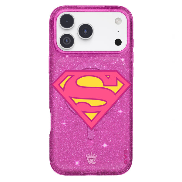 Supergirl Stardust Glitter iPhone Case