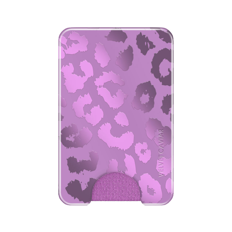 Amethyst Leopard MagSafe Wallet
