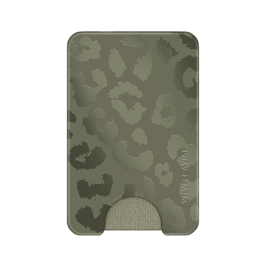 Olive Leopard MagSafe Wallet