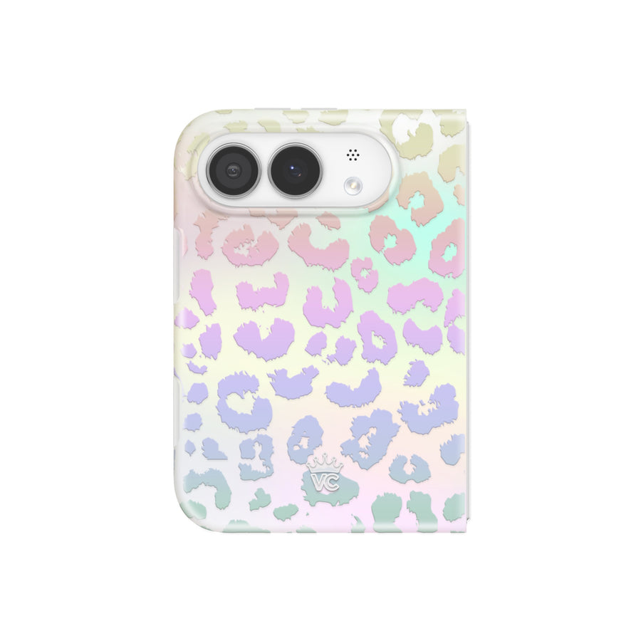 White Opal Leopard iPhone Case