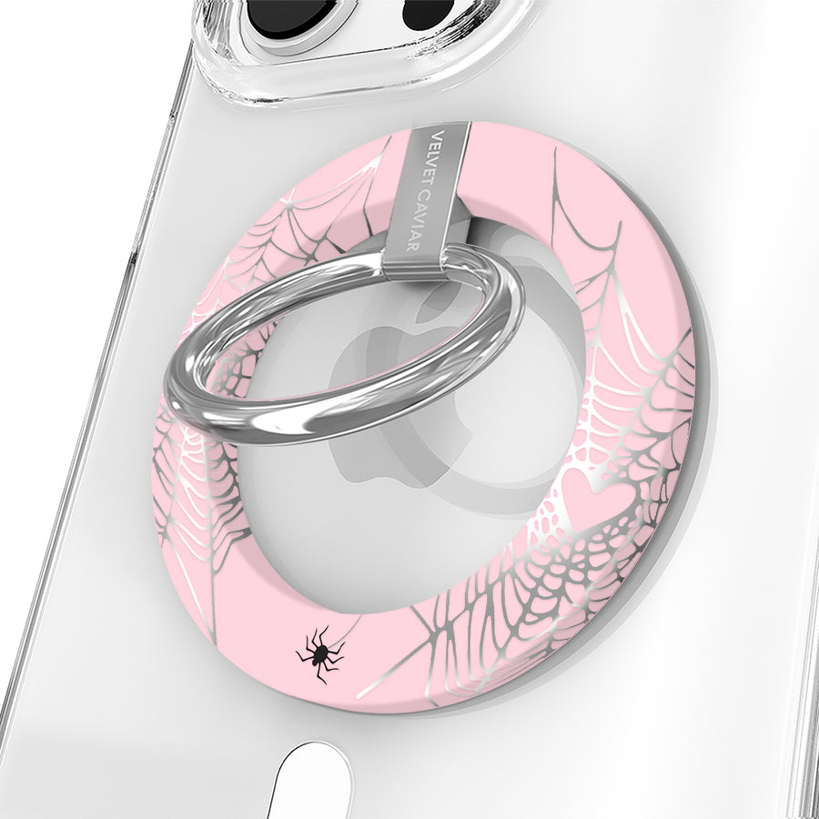 Widow’s Web Chrome MagSafe Grip Ring
