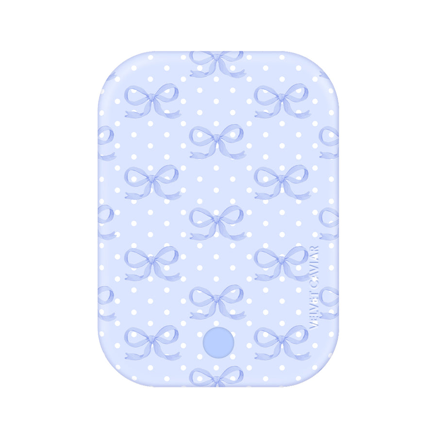Lovely Blue Bows MagSafe Battery Power Pack