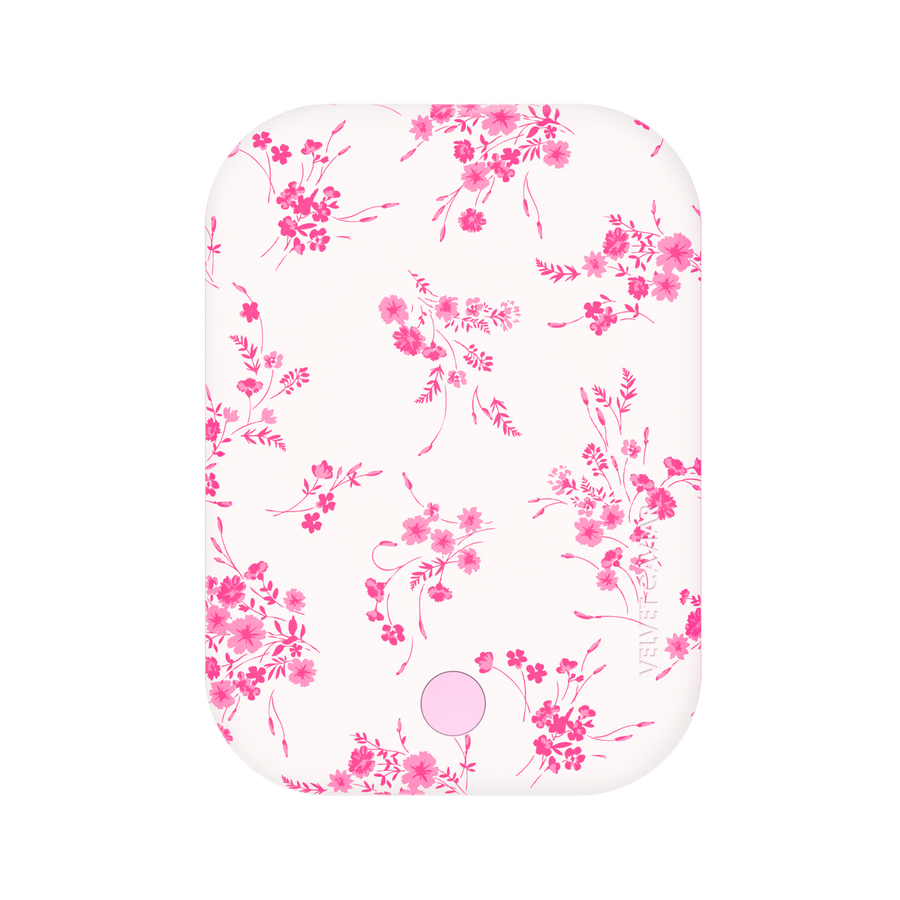 French Rose Floral Portable MagSafe Charger Power Pack