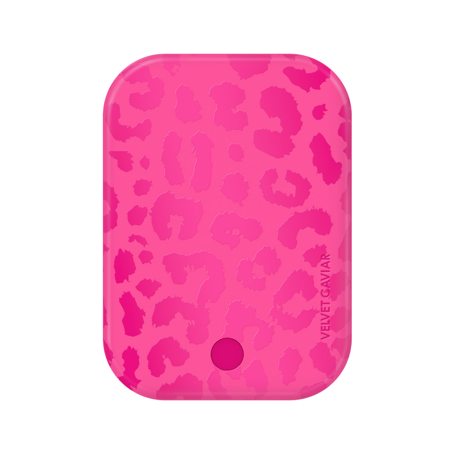 Even Hotter Pink Leopard Portable MagSafe Charger Power Pack