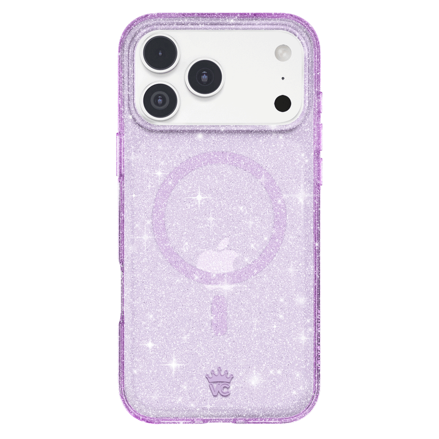 Lilac Stardust Glitter iPhone Case
