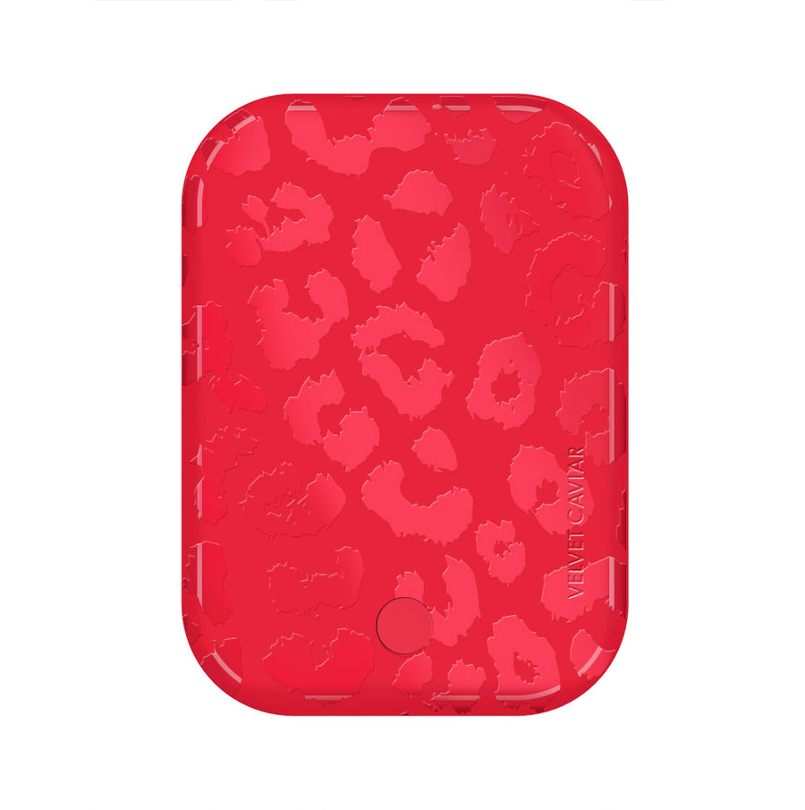 Red Hot Leopard Portable MagSafe Charger Power Pack