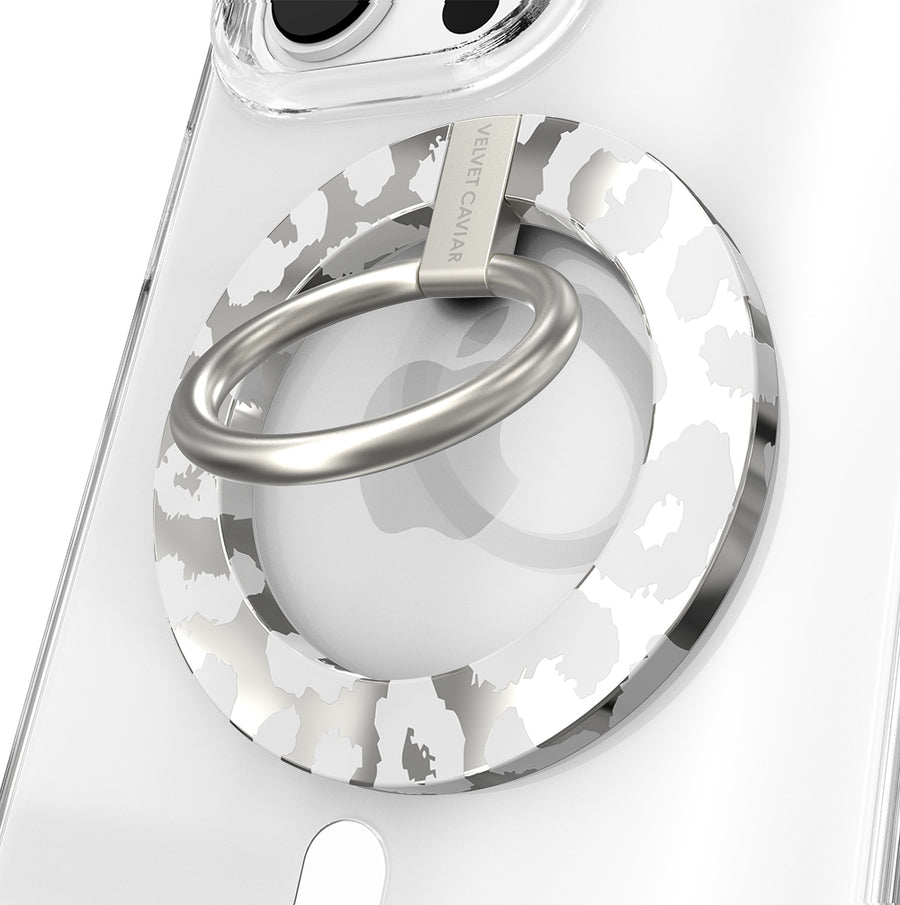 Chrome Leopard MagSafe Grip Ring